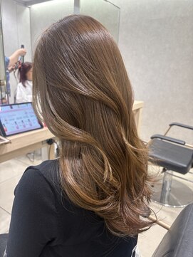 アッシュ 高幡不動店(Ash) 韓国ヘア髪質改善ブリーチなしダブルカラーアッシュベージュ