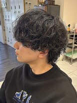 グランデュール 静岡駅前店(GRANDEUR)&nbsp;王道シャドウパーマ ウルフ ルーズパーマ 縦落ちスパイラル