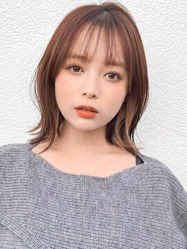 リヤン 表参道(lyann) ピンクベージュうるツヤデジタルパーマこなれヘアワンカール