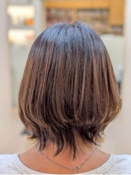 ヘアアンドフェイス マリィファースト(Hair&Face Marry First) ナチュラル外はねボブ