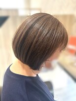 セッションパーゴ(SESSION PAGO) 50代60代◎丸みショートボブ×艶ブラウン