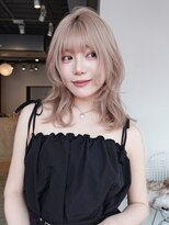 シオン(shion) ミルクティーベージュニュアンス巻き_F31966