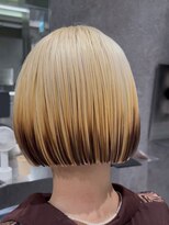 ダブ アオヤマ(DaB AOYAMA)&nbsp;黒染め履歴から　ルーツカラー　裾カラー　抜きっぱなしブロンド