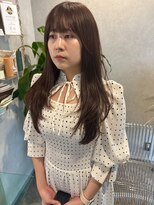 クプラ(Qpula) レイヤーカット+顔周りカット+チョコレートブラウン/福岡/大濠