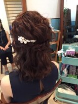 ロカット サロン(Roquat Salon)&nbsp;なみなみハーフアップアレンジ【ヘアアレンジ　立川/立川南】
