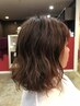 《憧れのふんわりカール♪》カット+低温コスメデジタルパーマ　前後トリ込み