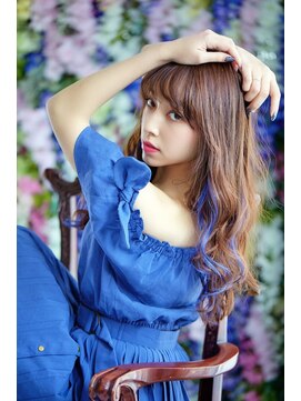 サファイア(SAPPHIRE) ブルーメッシュでインナーカラーを♪♪