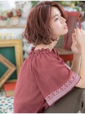 ■個性的センターパートくせ毛風ボブ52★戸田公園10代20代30代!