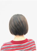 くすみカラー/オリーブアッシュ/30代40代50代/小顔ショート