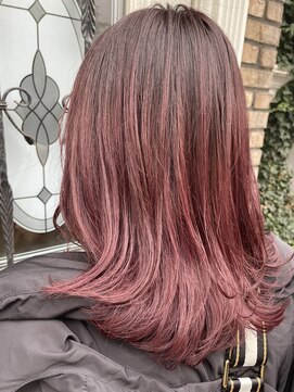 ロイジー(roijir) 【roijir 表参道】バレイヤージュ☆ラベンダーレッド