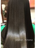艶髪・スーパーロングでも毛先まで美しく #ストレート#縮毛矯正