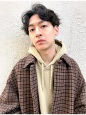 メンズパーマ/センターパート/韓国/清澄白河/住吉