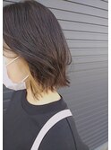伸ばしかけボブ×イヤリングカラー