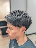 ベリーショート×ツーブロック