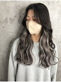 大人かわいい☆インナーエクステ☆ホワイトグレージュ