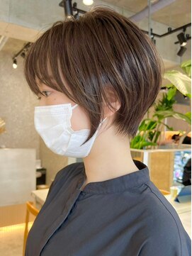 ディバイン 船橋店(divine) 大人ショートボブグレージュカラーココアベージュカラー前髪あり