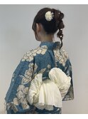 浴衣&ヘアアレンジ