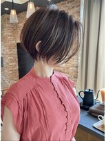 アンド ストーリーズ(&STORIES)&nbsp;大人可愛い小顔ひし形クビレ丸みボブ20代30代40代大人ショート