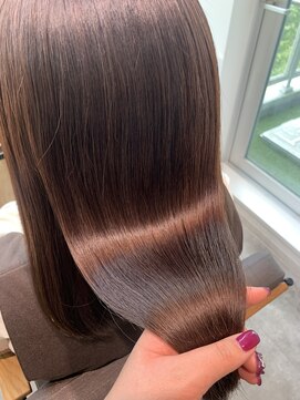 テラスヘアラボ 新潟駅南(TERRACEhairLab.) カラーをしたのに艶2倍？！【warm beige】