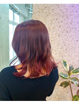 ラニヘアサロン(lani hair salon) ピンクブラウン×デザインカラー