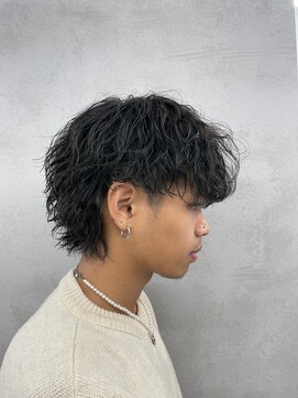 ネクストメンズ 表参道(NEXT men's) ウルフ/アッシュブラック/カルマパーマ/ベリー/ウルフ