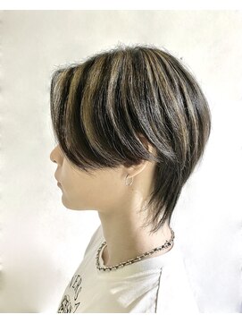 リリー シブヤ(Lilly shibuya) 【Lilly渋谷】#センターパート#ウルフ#ハイライト#メンズ#韓国