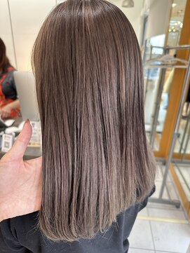 ユニ バイ マグ 長野店(Uni.by Mag) 透明感カラー★ダブルカラーブリーチミルクティーベージュ