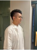 メンズ刈り上げ×パーマスタイル