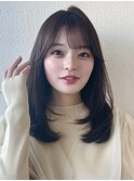 ☆小顔前髪ワンカールレイヤーメルティーカラー