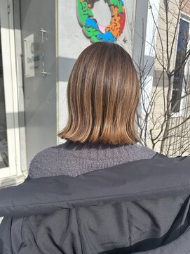 ヘアサロン ワンワールド(Hair Salon One World) 切りっぱなしボブ