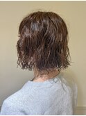 きりっぱなしボブパーマ