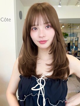 コート 表参道(Cote) 美髪レイヤーカット/顔まわりレイヤー/くびれミディアムレイヤー