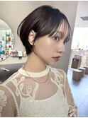 耳掛けショートヘア