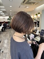 庵 ヘアー(hair)&nbsp;大人ボブ　ナチュラルハイライト