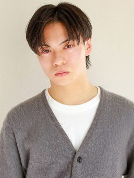 ヘアサロン ガリカ 表参道(hair salon Gallica) メンズ黒髪短髪ツーブロックセンターパート