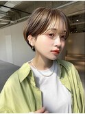 rileyナチュラルワンカールマッシュショート