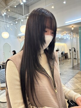 コンティロミー(CONTI ROMMY.) 髪質改善艶髪酸性ストレートレイヤーカットロングレイヤー本厚木