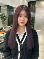 ガリカ 大名(Gallica) ほんのり暖色系ラベンダーグレージュにシースルーバング