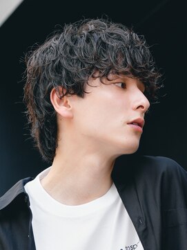 フィフス(fifth) 原宿無造作シャドウパーママッシュウルフヘア刈り上げ黒髪fifth