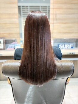 アース 志木店(HAIR & MAKE EARTH)の写真/志木◆自然な縮毛矯正で扱いやすい髪へ♪髪質に合わせた丁寧な施術