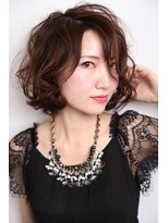 イソラブル(ISOLA-blu) 【大人の余裕】アッシュブラウン×モーヴ系ボブ