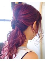 ニコヘアー(niko hair) ピンクパープル×ハイライトヘア▼LINEID@vey3047y