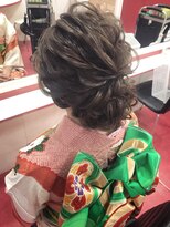 ヘアセットサロン プティ 神戸三宮(petit)&nbsp;振袖ルーズアップ
