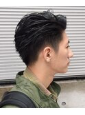 カリッと 刈り上げ ナチュラルソフトツーブロック オンオフ両方