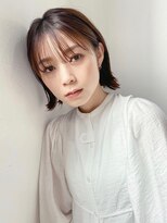 キラ 渋谷(KILLA)&nbsp;外ハネボブ 大人かわいい 前髪 ココアブラウン イルミナ