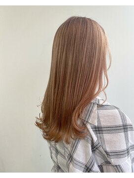 ヘアメイク オブジェ(hair make objet) 韓国スタイル ハイトーンベージュ