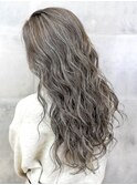 【AUBE HAIR】グレージュ_ハイライトカラー