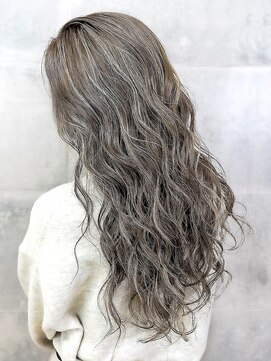 オーブ ヘアー シイラ 甲府昭和店(AUBE HAIR sheila) 【AUBE HAIR】グレージュ_ハイライトカラー