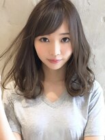 シルクレイ 吉祥寺店(Silk-lei)&nbsp;大人かわいい前髪ミディアムボブマロンベージュ20代吉祥寺