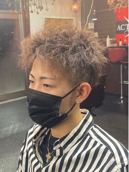 アクティブヘアステージ(ACTIVE Hair Stage)の写真/パーマで動きをつけて、男らしさを演出☆メンズのお客様に圧倒的支持を誇る実力派サロン!!